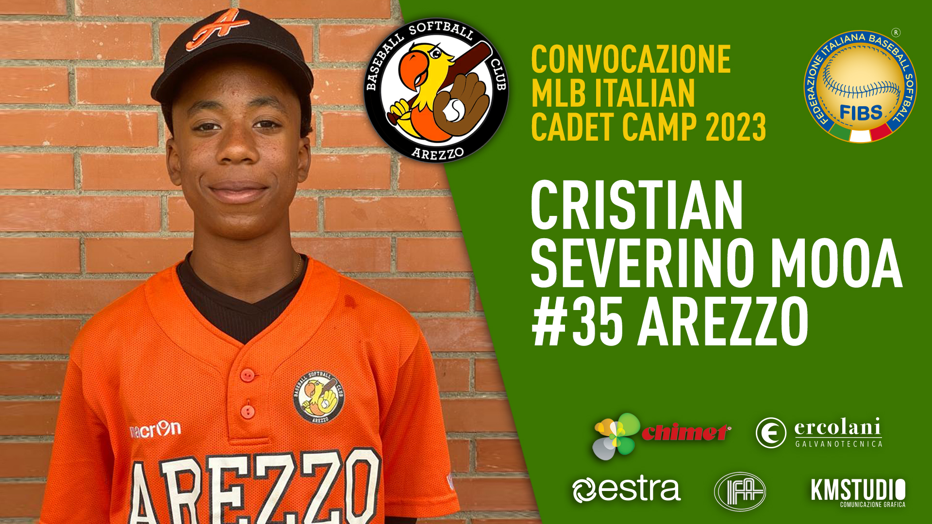 Cristian Severino Mooa - MLB Italian Cadet Camp 2023